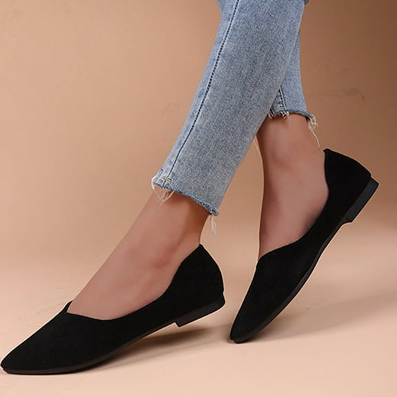 Quaouag Women's Ballet Flats Comfortable Casual Dressy Shoes,Work Flats Office Shoes Pointed Toe Flats.