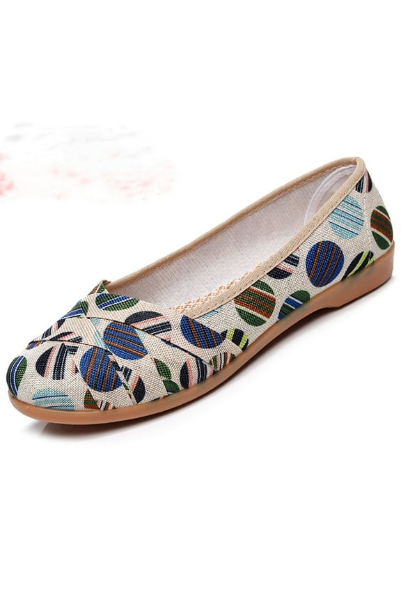 Women's Casual Canvas Loafer Slip On Lightweight Comfort Travel Walking Espadrille Flats Shoes