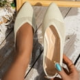 thumbnail image 1 of Quaouag Women's Flats Shoes Women Comfortable Dress Shoes Black Pointed Toe Flats Ballet Mesh Knit Flat Dressy Slip on Business Casual Shoes for Women, 1 of 7