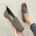 thumbnail image 1 of Quaouag Women's Flats Shoes Women Comfortable Dress Shoes Square Toe Flats Ballet Mesh Knit Flat Dressy Slip on Business Casual Shoes for Women, 1 of 6