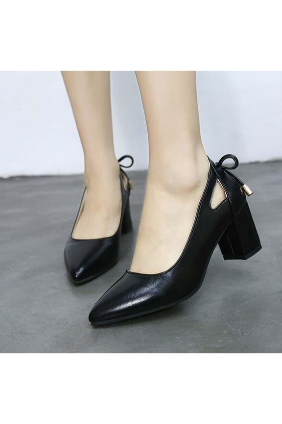 Women's Slingback Closed Toe Block Chunky Low Heel Pumps Office Wedding Party Dress Shoes