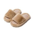 thumbnail image 1 of Quaouag Women's Slippers Memory Foam House Bedroom Slippers for Women Fuzzy Plush Comfy Faux Fur Lined Slide Shoes Anti-Skid Sole Trendy Gift Slippers, 1 of 4