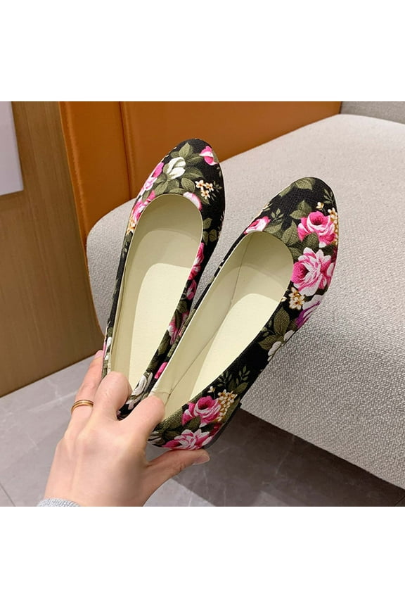 Women's Sole-Simple Ballerina Walking Flats Shoes