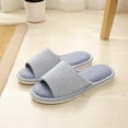 thumbnail image 1 of Quaouag Women's Summer Slippers Flax Cross House Shoes Indoor Breathable Outdoor Sandals, 1 of 3