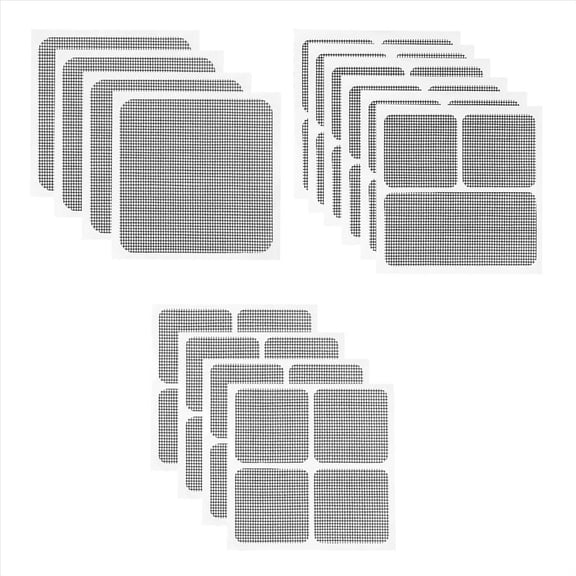 Quaqdae 14 Sheets Window Screen Patches Repair Kit, 3 Sizes Kit for Mesh Door, Tape