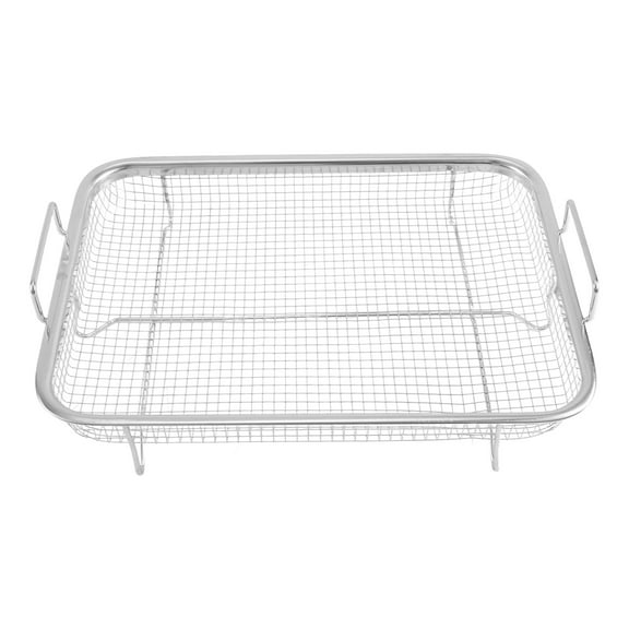 Quaqdae 1Pcs Air Fryer Basket for Oven, Stainless Steel Grill Basket, Non-Stick Mesh Tray Wire Rack