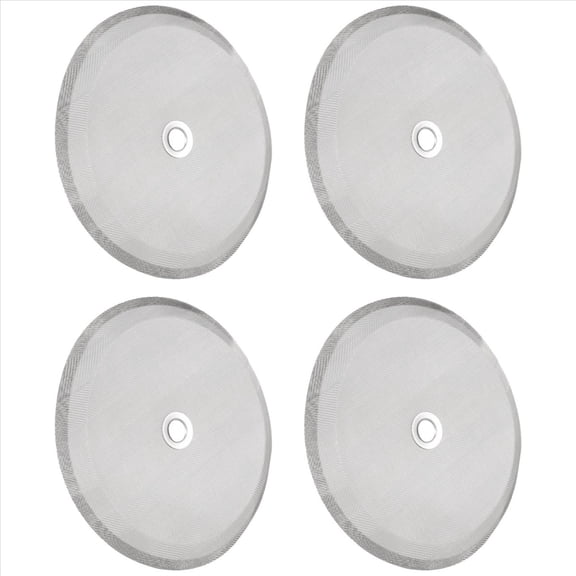 Quaqdae 4 Pcs in Stainless Steel Replacement Coffee Filter Mesh,for 1000 Ml ,8 Cup French Press Makers and Tea Machines