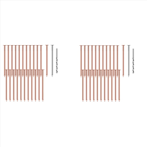 Quaqdae 50 Pcs Copper Nails to Killing Trees,3.5 Inch Pure Copper Nails Bulk,Stump Removal Spikes Hardware Nails for Trees