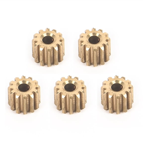 Quaqdae 5Pcs 12T Brass Pinion Gear Motor Gear for WPL D12 D42 1/10 RC Car Upgrade Parts Spare Accessories