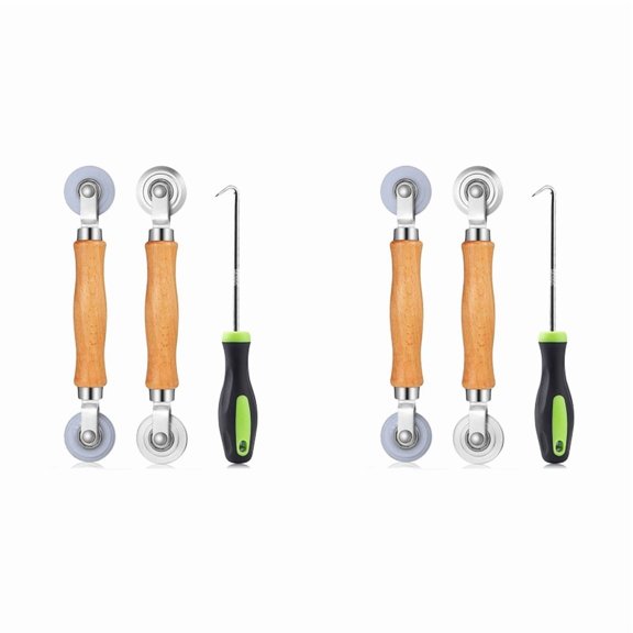 Quaqdae 6 Piece Screen Tool Set for Window Screens - Pressure Changer Spline Roller Tool Kit -