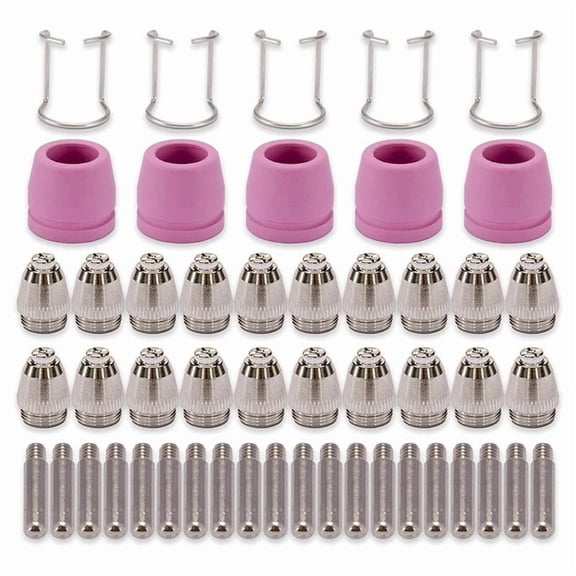 Quaqdae AG60 SG-55 WSD-60 Plasma Cutter Cutting Torch Tip Nozzles Consumables Kit Accessories 50PK