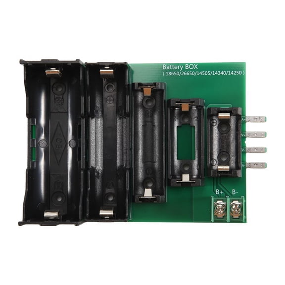 Quaqdae Battery Tester Case 4 & 2-Wire Terminal 18650 26650 14505 14340 1425 Battery Case Holder Test Storage Box for DL24P