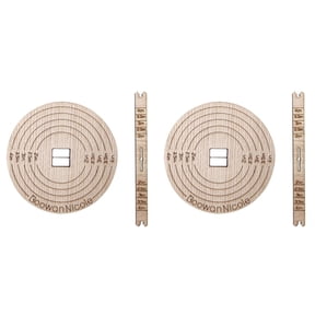 Quaqdae Candle Making 2-Pack Wooden Wick Centering Tool Fits Most Jars and Refills