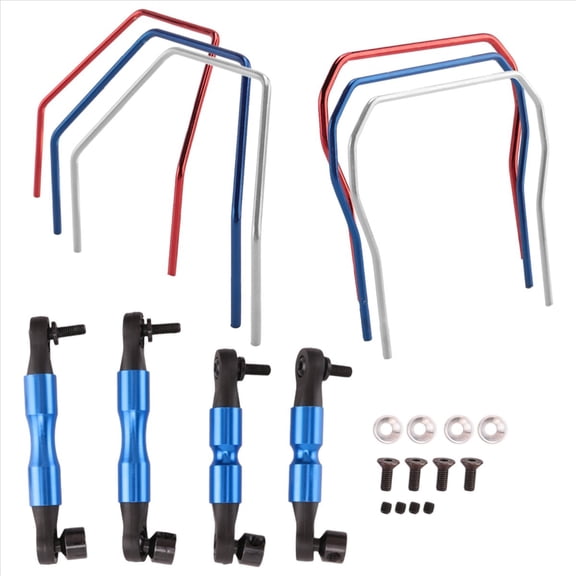 Quaqdae Front and Rear Sway Bar Kit SLF311 for Traxxas 4X4 Slash Stampede Rustler Rally RC Car Upgrade Parts