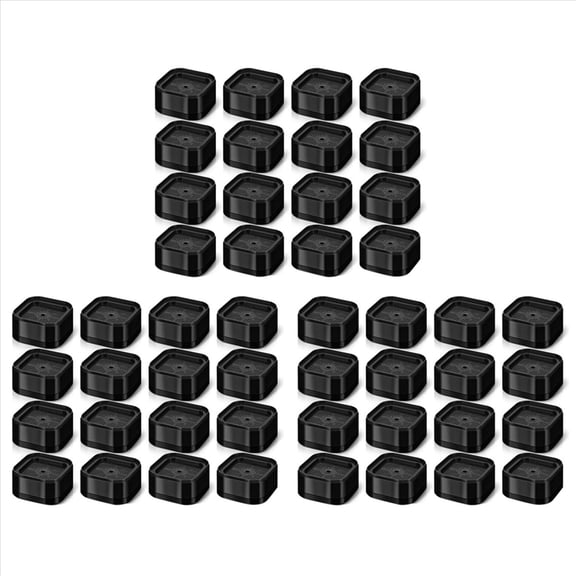 Quaqdae Furniture Risers Adjustable Bed Risers 1.38In Stackable Heavy Duty Bed Lifts Risers Square Bed Raising Blocks 48 Pcs