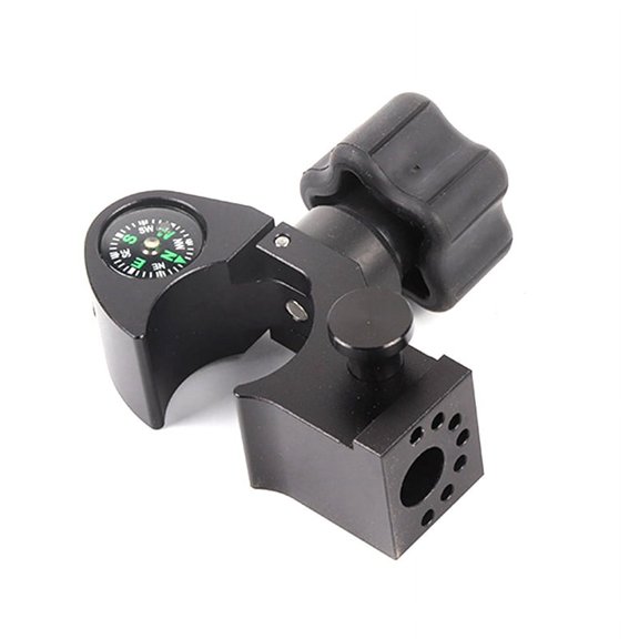 Quaqdae GPS Range Pole Cradle Bracket for Trimble Handheld Open Data Collector with Compass Quick Release Pole Clamp, A