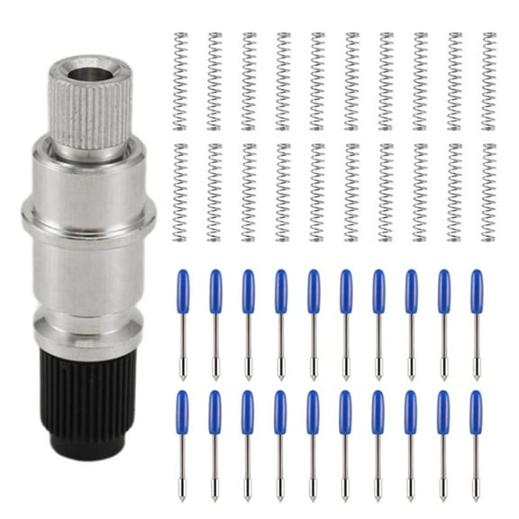 Quaqdae Graphtec CB09 CB09U Silhouette Cameo Holder with 20Pcs 60 Degree Blades Vinyl Cutter Plotter Blue