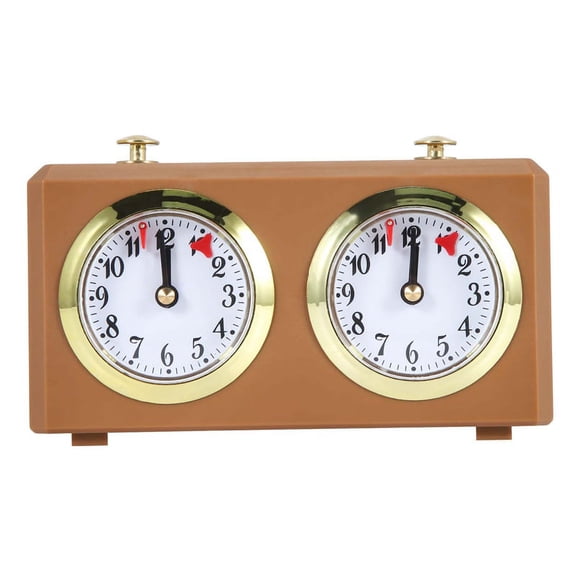 Quaqdae Mechanical Chess Clock Analog for Chess Game Timer Clock Official Clocks No Battery Needed