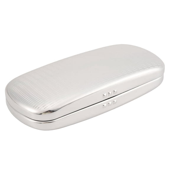 Quaqdae Men'S Business Glasses Case Glasses Case Aluminum Hard Shell Eyeglasses Case Striped Spectacles Box