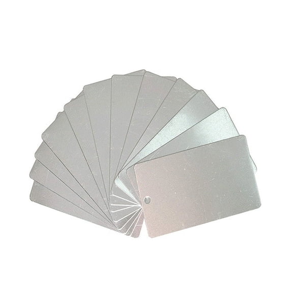 Quaqdae Metal Plant Label Tree Tags Garden Label Tag Outdoor Metal Label Stamping Blanks 50 Pack
