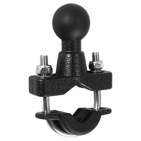 Quaqdae Motorcycle Handle Bar Rail Mount 37mm Width U-Bolt Mounting Base with 1 Inch Ball for Gopro GPS Work for Ram Mounts