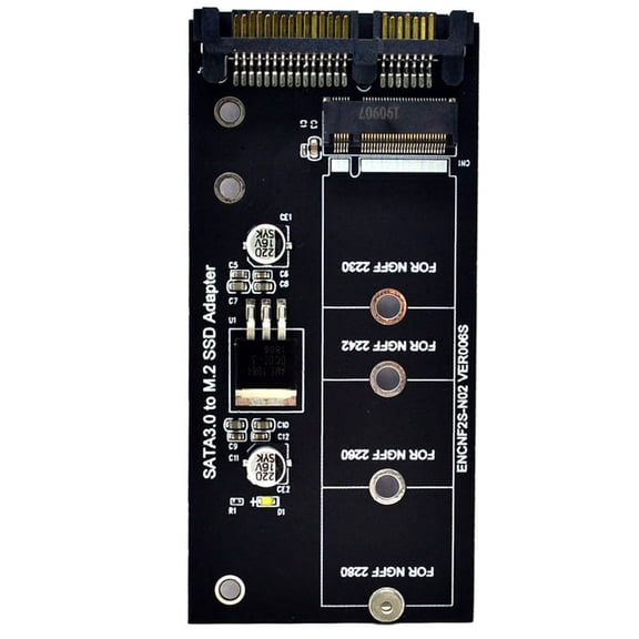 Quaqdae NGFF M.2 Adapter M2 SATA3 Raiser M.2 to Adapter SSD M2 to Expansion Card B Key Suppor 30/42/60/80mm