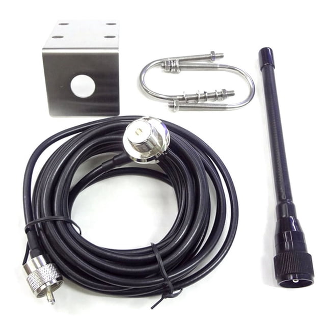 Antenne VHF Marine 156-163 Mhz - Caoutchouc Avec Câble RG-58 De 5m - Neuf