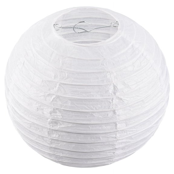 Quaqdae White Chinese/Japanese Paper Lantern/Lamp 8" Diameter