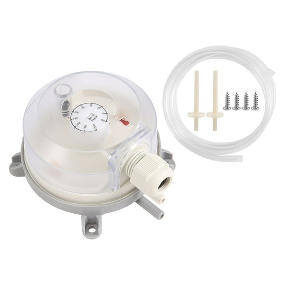 Quaqdae Wind Switch Air Differential Pressure Switch 20-200Pa Adjustable Micro- Pressure Air Switch