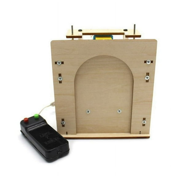 Quaqdae Wooden Lift Door Self-Made House Garage Model Electric Door Kit DIY Technology Toy