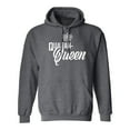 thumbnail image 1 of Quaran-Queen Adult Hooded Sweatshirt, 1 of 3