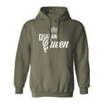 thumbnail image 1 of Quaran-Queen Adult Hooded Sweatshirt, 1 of 3