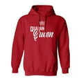 thumbnail image 1 of Quaran-Queen Adult Hooded Sweatshirt, 1 of 3