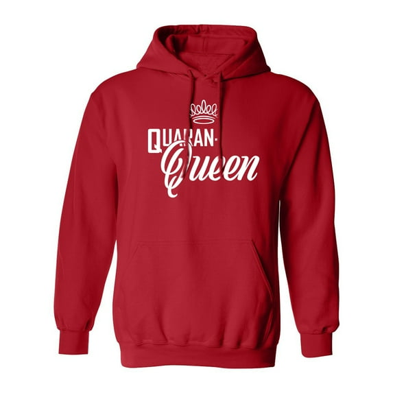 Quaran-Queen Adult Hooded Sweatshirt