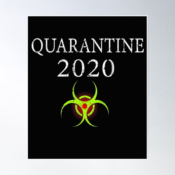 Quarantine Life 2020 Poster Wall Art, Modern Wall Decor, 12x18 UNFRAMED