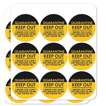 Quarantine Zone Keep Out Planner Calendar Scrapbooking Crafting Stickers