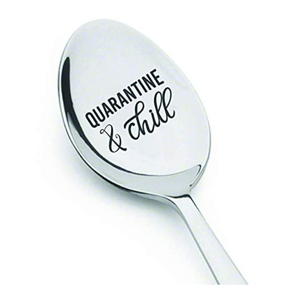 Quarantine gifts -Quarantine gag gift for men women | Social distance Best gift for family friends lover | Thinking of you Spoon gift for him her| Funny adult gift| Stay home gift - Quarantine & Chill