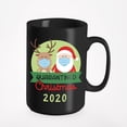 thumbnail image 1 of Quarantined Christmas 2020 with Santa & Rudolph Stuff, Black 15oz Ceramic Mug, 1 of 5