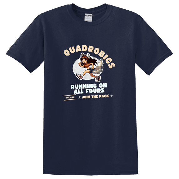 Quardrobics Therian Gear For Tween Girl Fox Wolf Cat T-shirt