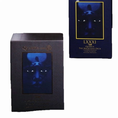 Quareia Mystical Dark Tarot Cards Deck, 78Pcs Surreal Cosmic Entity Divination Cards with Guidebook, Black Gold Foil Hard Storage Box Spiritual Tarot Set for Adult Occult Collectors Ages 18+