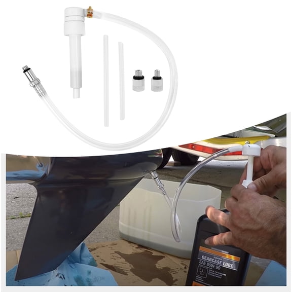 Quart Bottle Fluid Pumps With 8cc Output Per Strokes & Secure Fill Tube Adapter Suitable For Gear Oil Transfers Filling