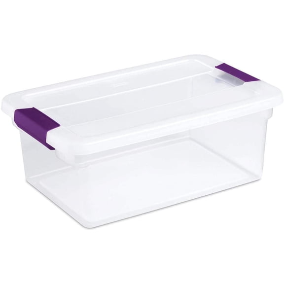 Quart ClearView Latch Box Storage Tote Containers (Pack of 1)