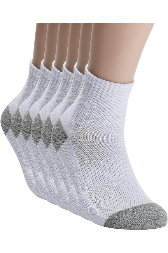 Quarter Ankle Compression Athletic Cotton Mesh Hiking Socks Without Logo