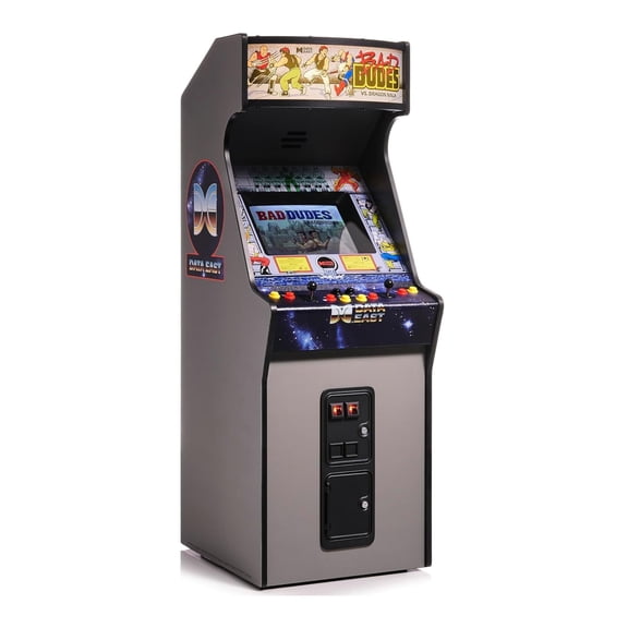 Quarter Arcades: Bad Dudes Vs. DragonNinja Mini Arcade - 1/4 Scale, 2-Player Co-Op, 5-Inch TFT Screen, Portable with Rechargeable Battery