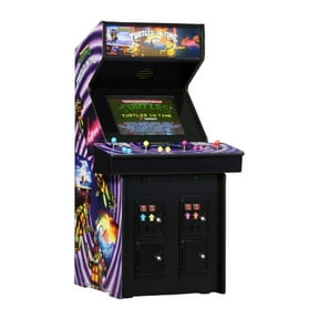Quarter Arcades Teenage Mutant Ninja Turtles in Time Arcade Game with 1/4 Scale Konami Wooden Replica, Bespoke ROM, Numskull Design, and 6-Inch TFT Screen