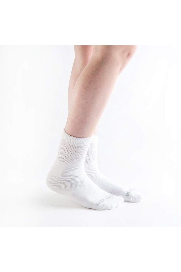 Loose Fit Diabetic Socks – Non-Binding 1/4 Crew for Men & Women, Circulation & Comfort, 3 Pairs