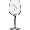 thumbnail image 1 of Quarter Face Horse Themed Etched All Purpose 12.75oz Libbey Wine Glass, 1 of 1