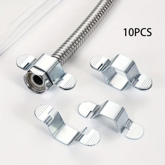 Quarter-Inch Hose Wrenches Tool for Faucet Valves Removable Hexagonal Hose Spanner for Tight Spaces Precision Grip Corrosion-Resistant Steel Easy Installation Maintenance Plumbers,10PCS