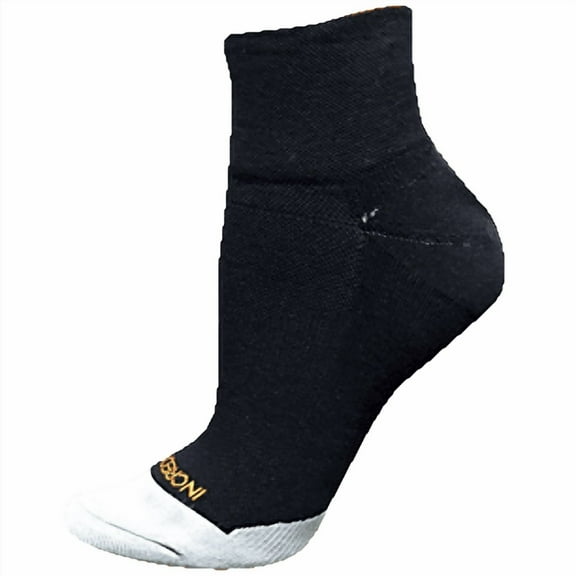 Quarter Length Sport Socks Small Black