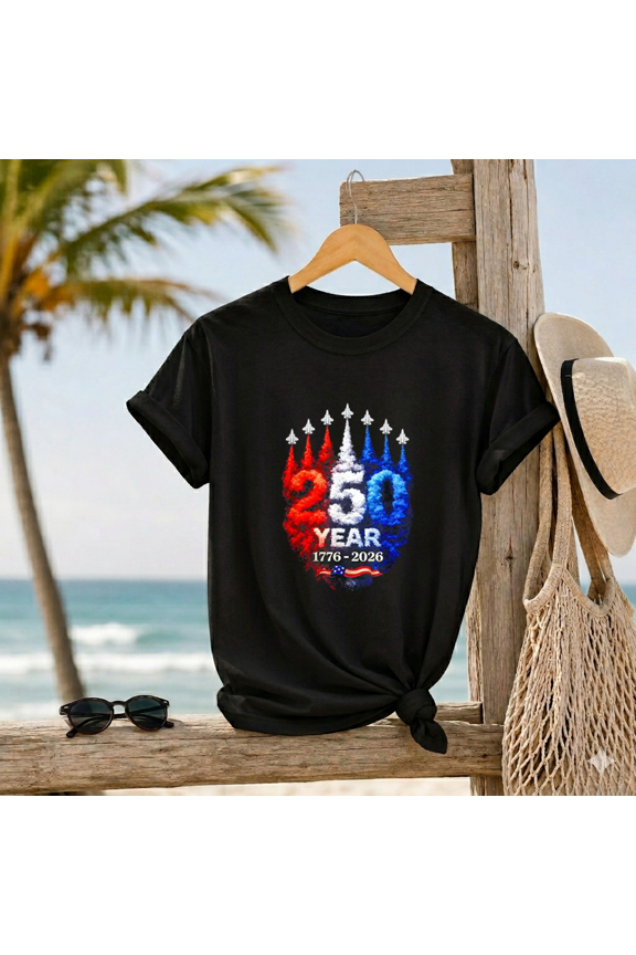 Quarter Millennium Anniversary USA Patriotic Eagle Celebration Wear Unisex T-Shirt, up to size 5XL